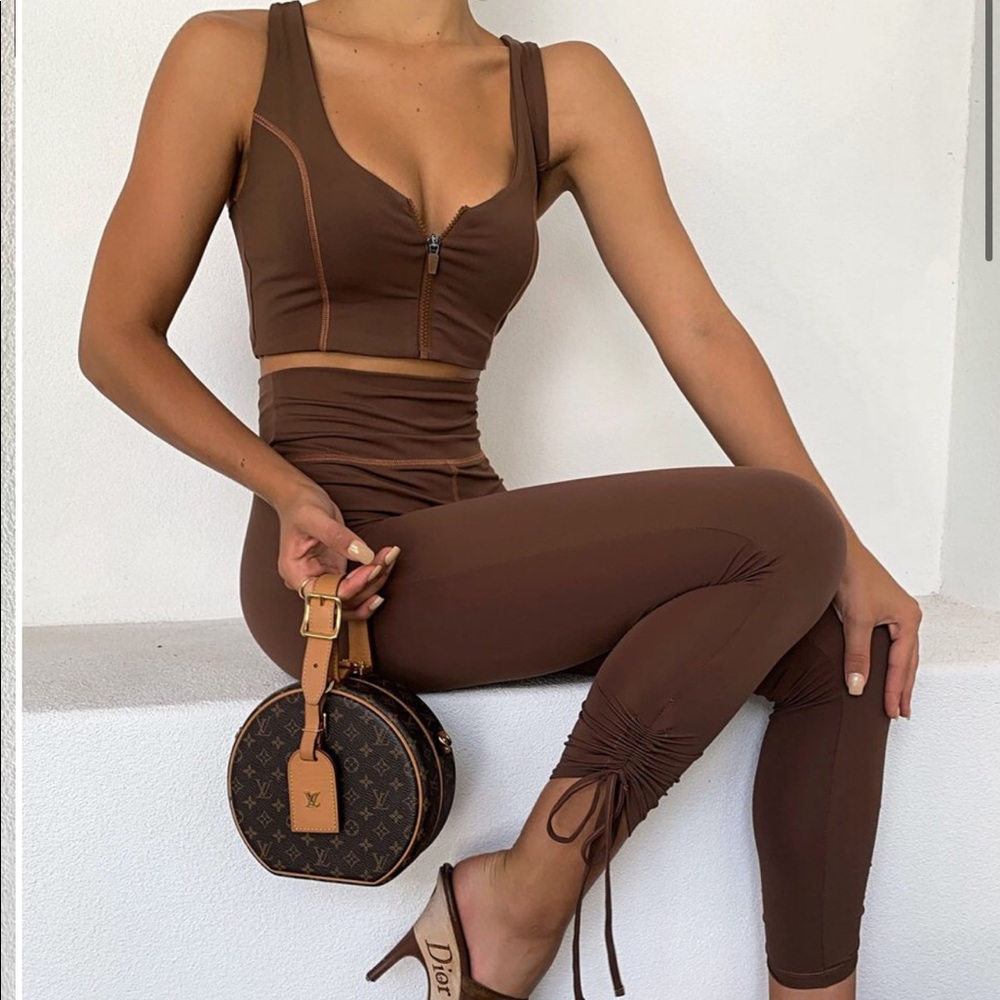 Tiger Mist Set: Flow Crop Top and On Beat Tights